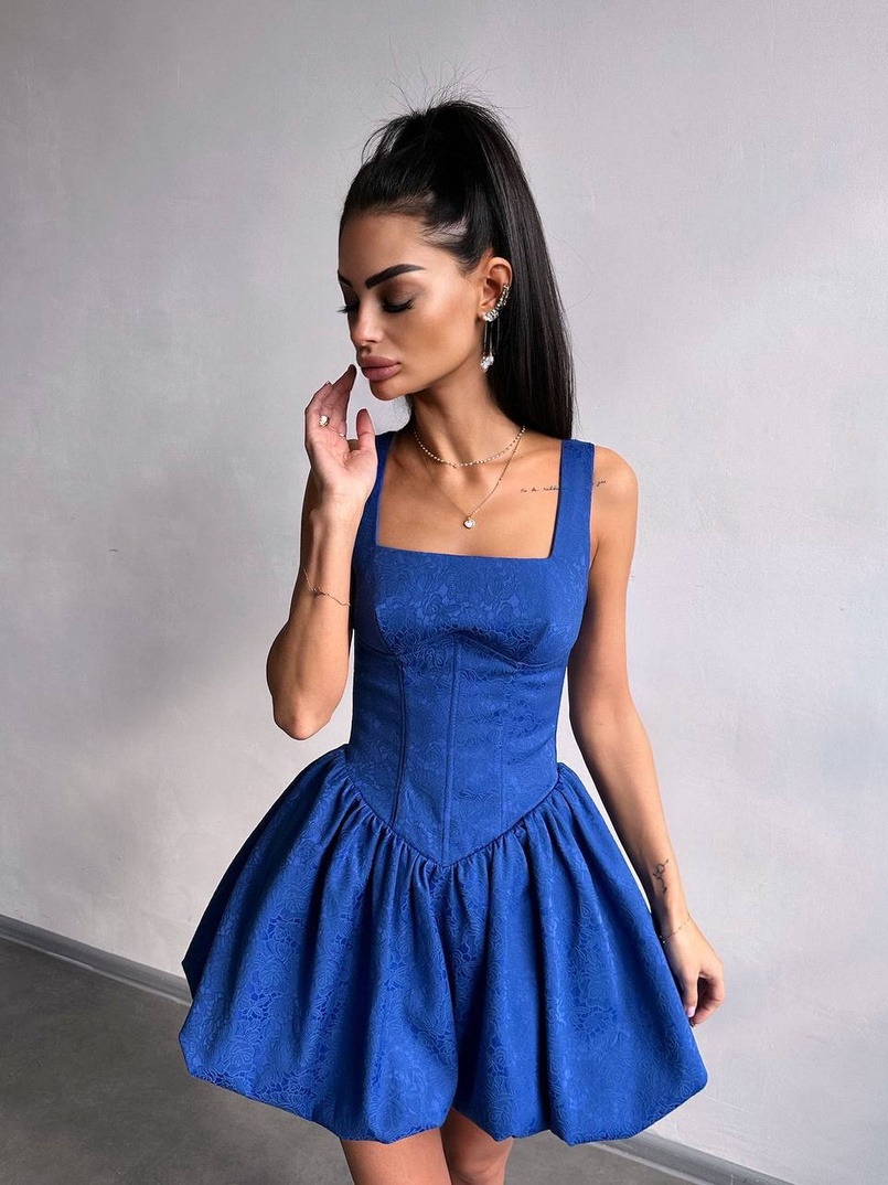 Корсетна сукня с пишною спідницею-балоном | PUSHKA SHOP