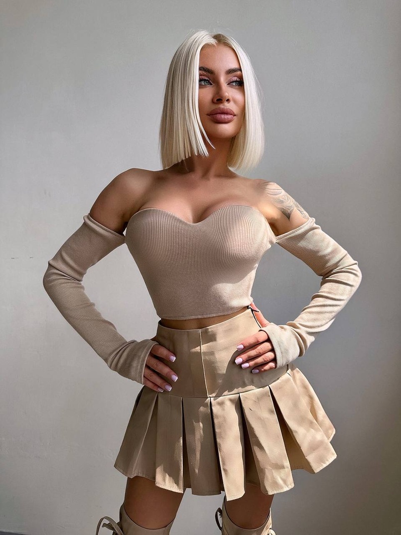 Комплект: спідниця з гетрами + топ | PUSHKA SHOP