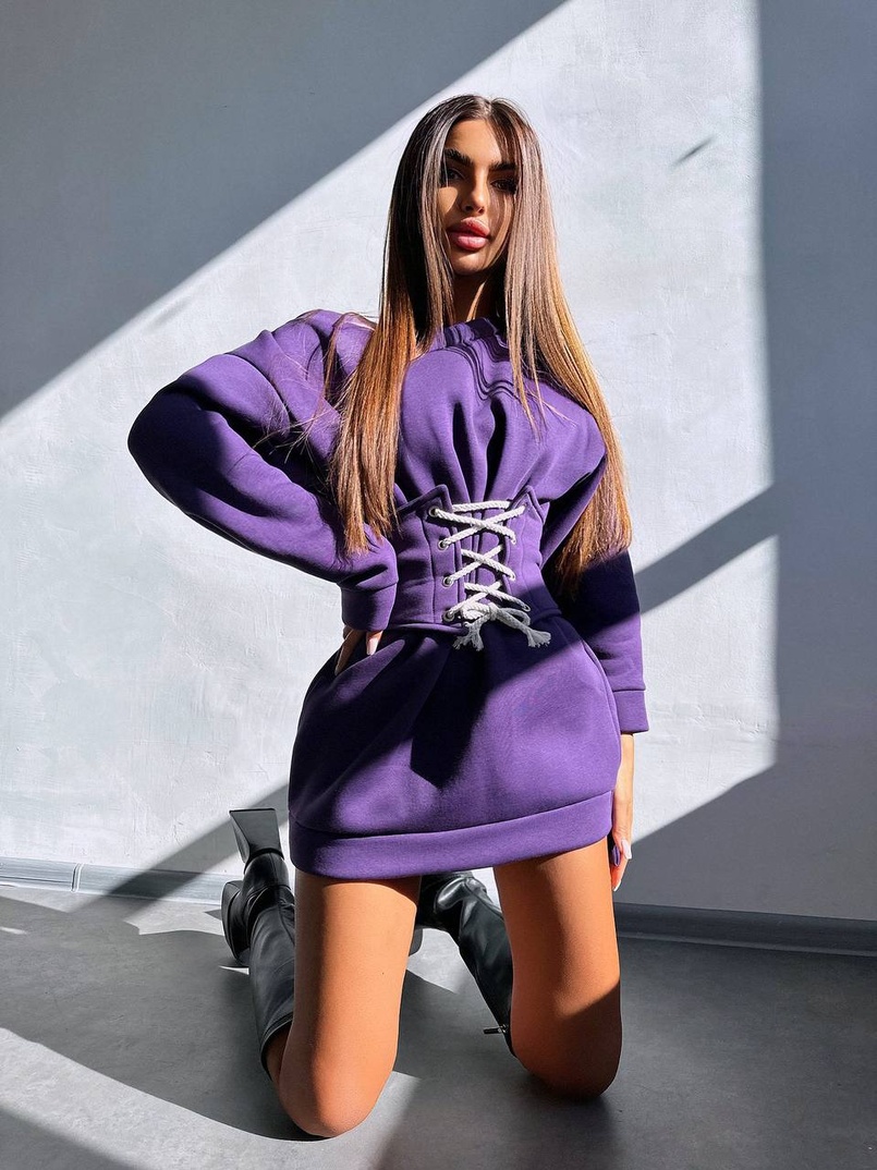 Тепле затишне худі over-size на флісі + корсет на шнурівці Можна носити з корсетом та без Тепле затишне худі over-size на флісі + корсет на шнурівці Можна носити з корсетом та без | PUSHKA SHOP