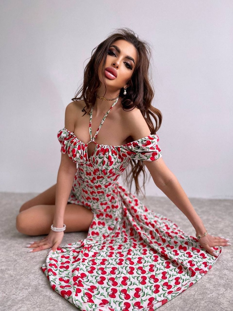 Сукня- міді з принтом Сукня- міді з принтом | PUSHKA SHOP