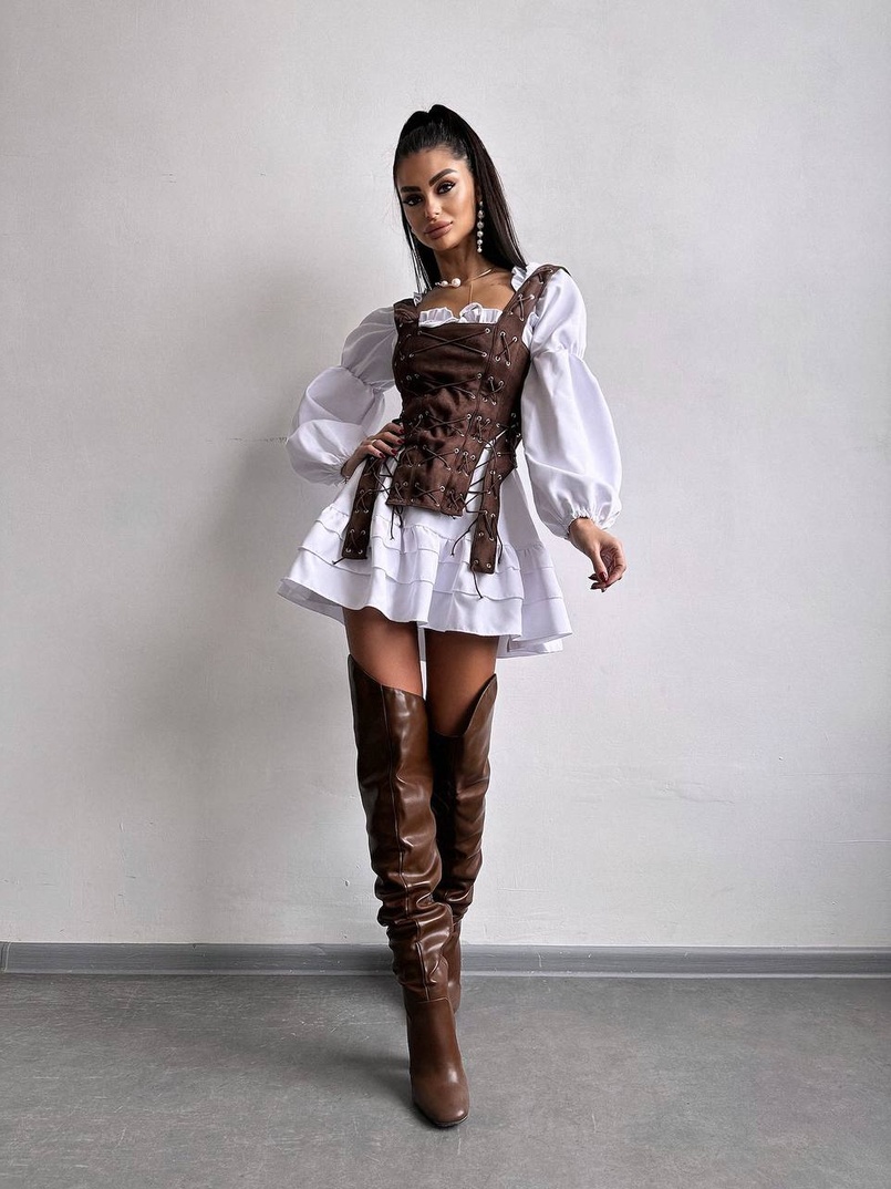 Комплект: сукня + корсет  Комплект: сукня + корсет  | PUSHKA SHOP