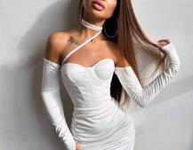 Корсетна сукня міні з філіжанками  Корсетна сукня міні з філіжанками  | PUSHKA SHOP