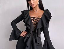 Сукня з воланами  | PUSHKA SHOP