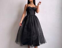 Сукня міді із чашечками з пишною спідницею Сукня міді із чашечками з пишною спідницею | PUSHKA SHOP