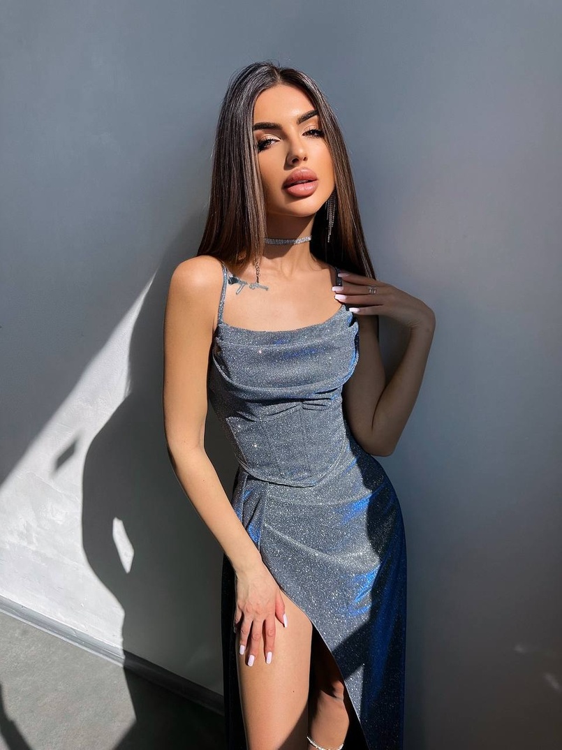 Сяючий комплект: корсет + спідниця максі | PUSHKA SHOP