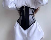 Приталена сорочка + корсет з блискавкою  | PUSHKA SHOP