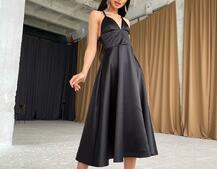 Платье-миди с корсетным верхом  | PUSHKA SHOP