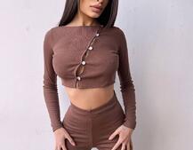 Комплект : штани кльош і топ на ґудзиках Комплект : штани кльош і топ на ґудзиках | PUSHKA SHOP