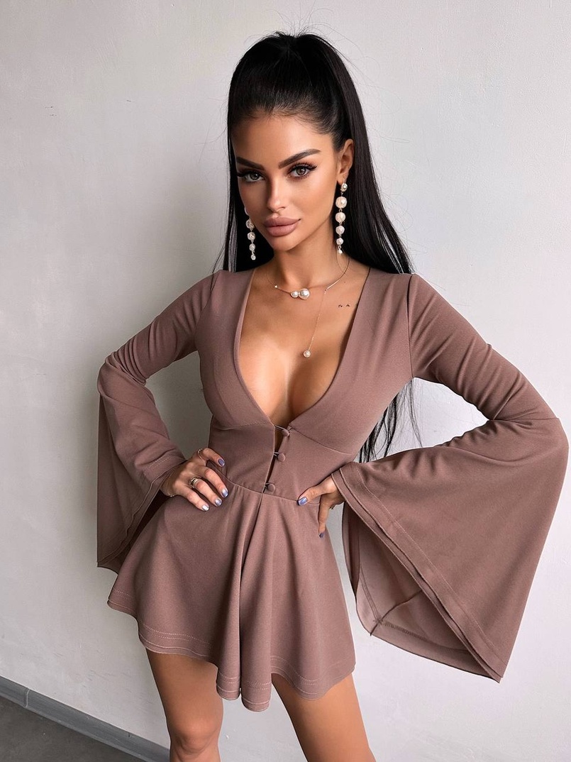 Ромпер з розкльошеними рукавами Ромпер з розкльошеними рукавами | PUSHKA SHOP