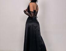 Комплект: корсет+ рукавички + спідниця максі | PUSHKA SHOP