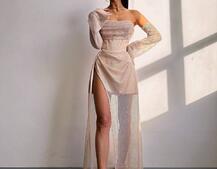 Комплект: корсет з рукавами + спідниця максі Комплект: корсет з рукавами + спідниця максі | PUSHKA SHOP