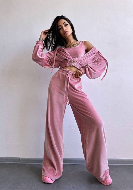 Велюровий комплект трійка  | PUSHKA SHOP