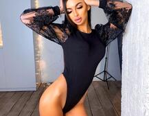 Боди с пышными кружевными рукавами Боди с пышными кружевными рукавами | PUSHKA SHOP