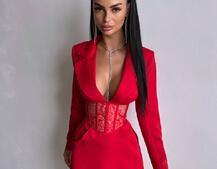 Комплект: сукня піджак + корсет Комплект: сукня піджак + корсет | PUSHKA SHOP