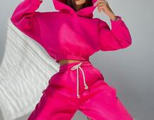 Тёплый базовый костюм на флисе с объемными капюшоном  Тёплый базовый костюм на флисе с объемными капюшоном  | PUSHKA SHOP