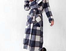 Кашемировое пальто в клетку на подкладке Кашемировое пальто в клетку на подкладке | PUSHKA SHOP