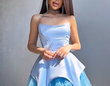 Атласна корсетна сукня  Атласна корсетна сукня  | PUSHKA SHOP