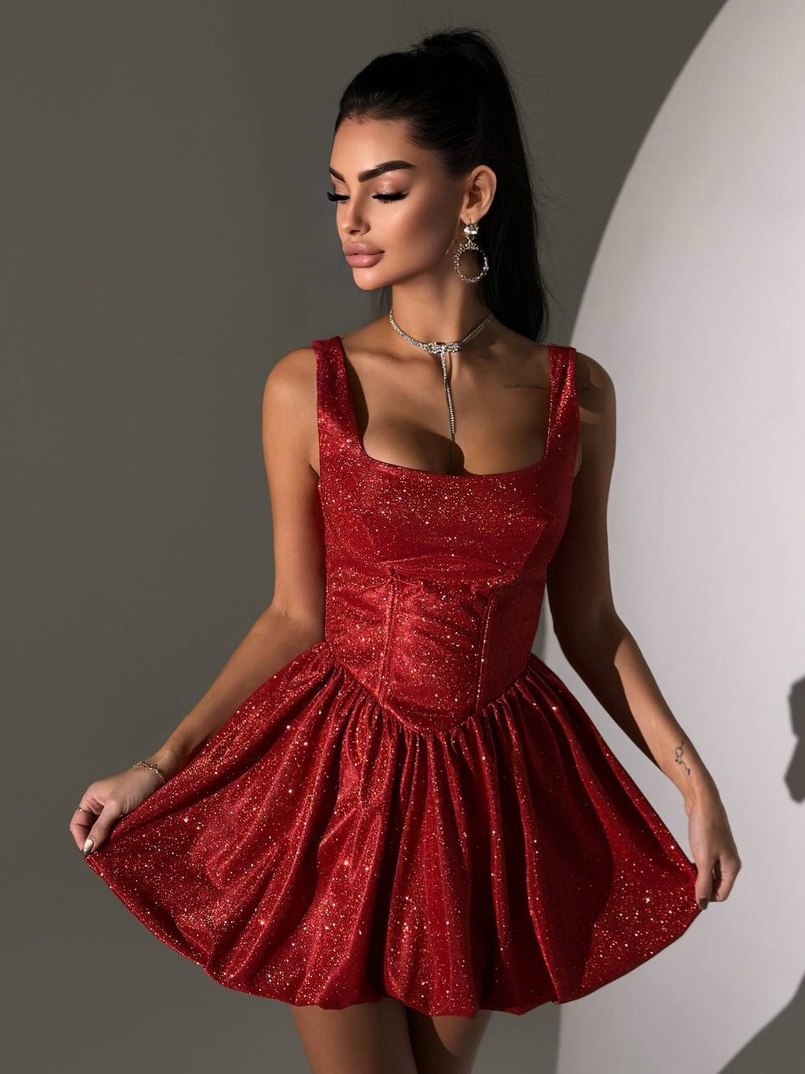 Сяюча корсетна сукня міні Сяюча корсетна сукня міні | PUSHKA SHOP