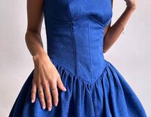 Корсетна сукня с пишною спідницею-балоном | PUSHKA SHOP