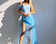 Комплект: корсет + спідниця максі  | PUSHKA SHOP