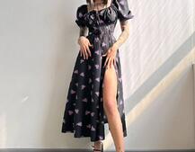 Сукня- міді з квітковим принтом Сукня- міді з квітковим принтом | PUSHKA SHOP