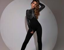 Комбінезон декорований стразами  | PUSHKA SHOP