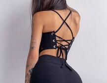 Трикотажный комплект: корсетный топ на косточках + леггинсы Трикотажный комплект: корсетный топ на косточках + леггинсы | PUSHKA SHOP