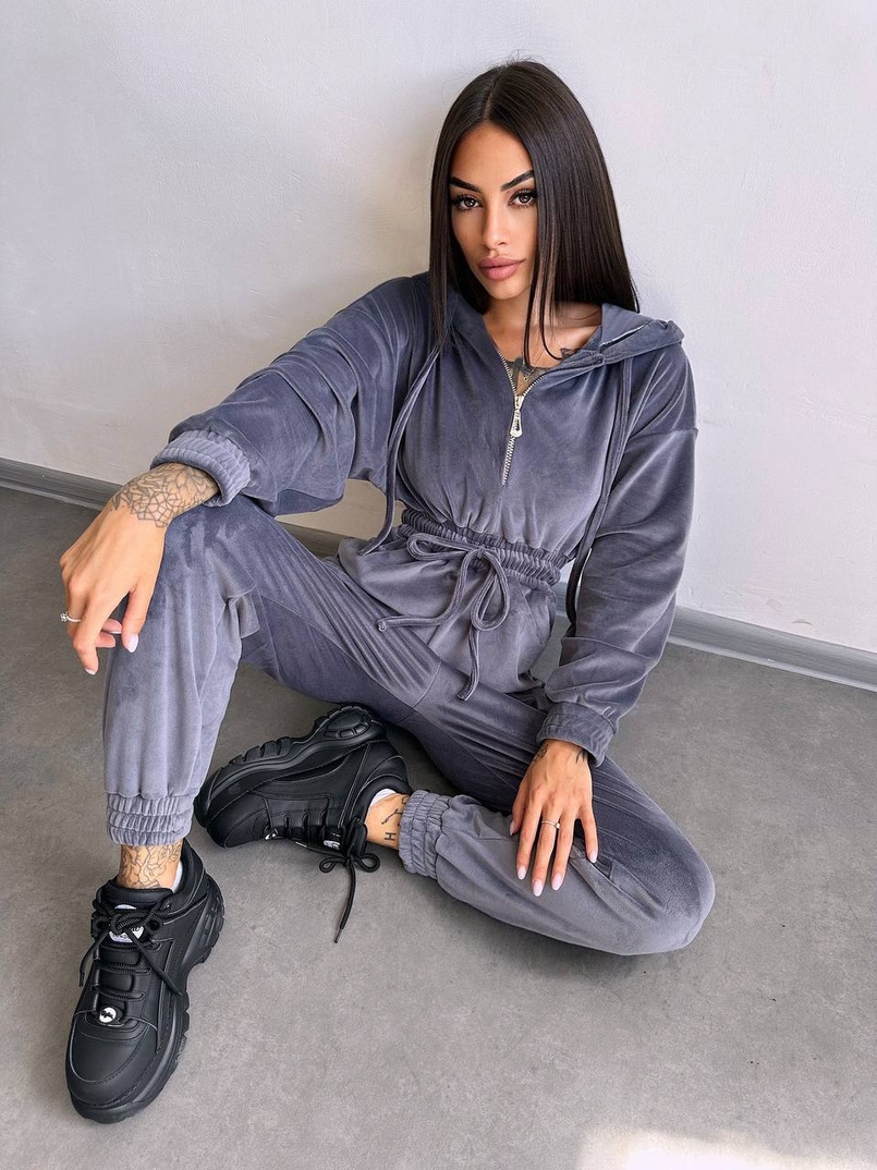 Велюровий комбінезон   | PUSHKA SHOP