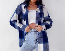 Кашемировая рубашка в клетку с капюшоном Кашемировая рубашка в клетку с капюшоном | PUSHKA SHOP