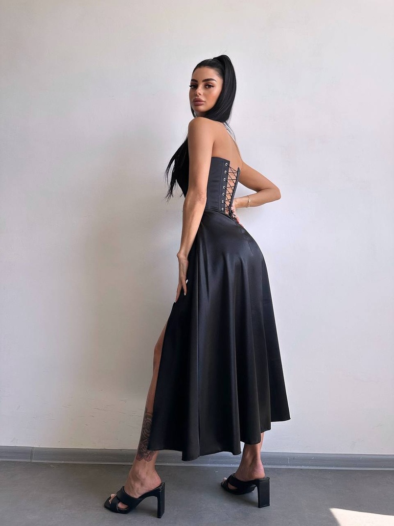 Корсетна сукня міді  | PUSHKA SHOP