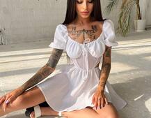 Лляна сукня з корсетною вставкою Лляна сукня з корсетною вставкою | PUSHKA SHOP