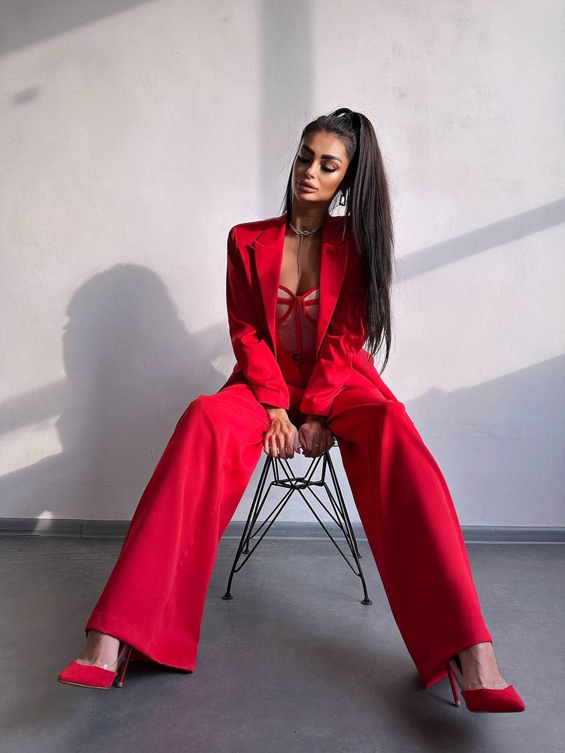 Костюм: піджак на підкладці, штани+ корсет Костюм: піджак на підкладці, штани+ корсет | PUSHKA SHOP