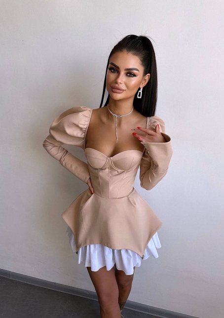 Сукня з чашечками та елементами корсету  | PUSHKA SHOP