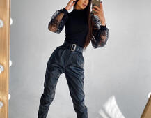  Брюки из искусственной кожи  | PUSHKA SHOP