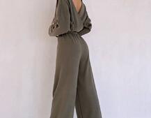 Комбінезон із широкими брюками з ангори | PUSHKA SHOP