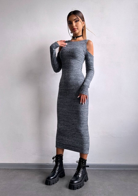 Трикотажна сукня міді    | PUSHKA SHOP