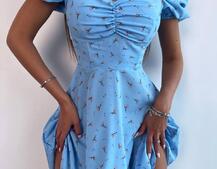 Сукня- міні у квітковий принт Сукня- міні у квітковий принт | PUSHKA SHOP