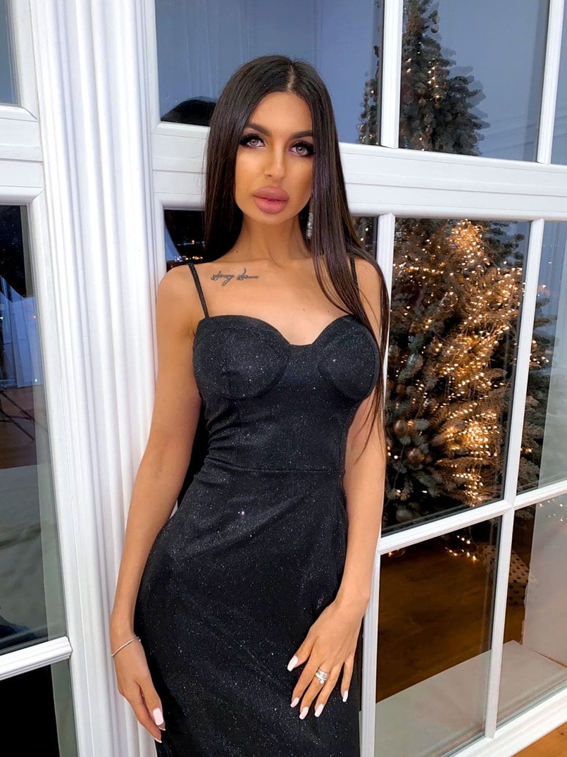 Блестящее платье-бюстье Блестящее платье-бюстье | PUSHKA SHOP