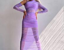 Сукня міді з драпіруванням   | PUSHKA SHOP