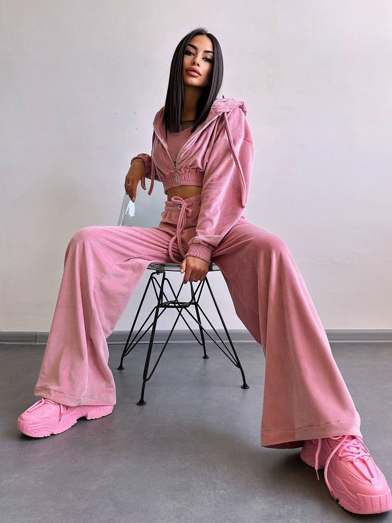 Велюровий комплект трійка  | PUSHKA SHOP