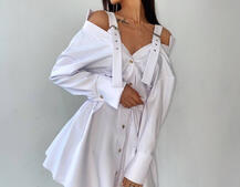 Платье-рубашка на плечиках | PUSHKA SHOP