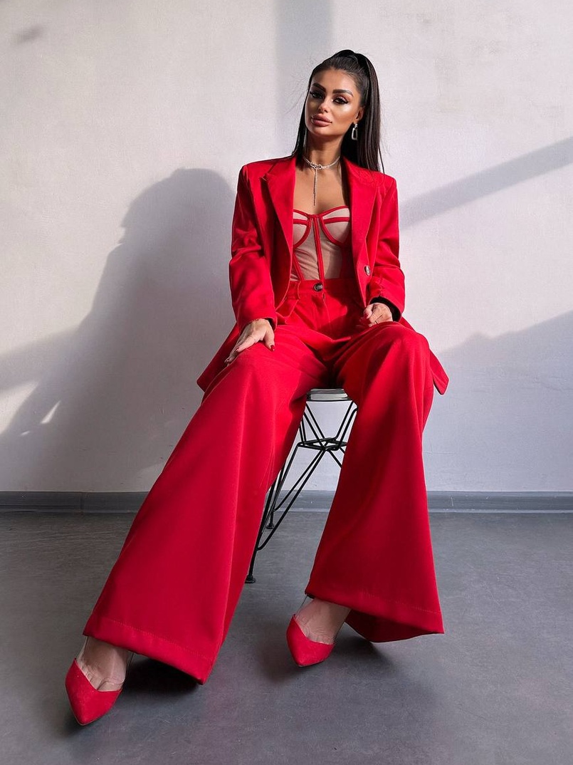 Костюм: піджак на підкладці, штани+ корсет Костюм: піджак на підкладці, штани+ корсет | PUSHKA SHOP