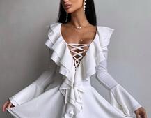 Сукня з з воланами на ґудзиках Сукня з з воланами на ґудзиках | PUSHKA SHOP