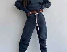 Тёплый комплект: худи + спортивные штаны  Тёплый комплект: худи + спортивные штаны  | PUSHKA SHOP