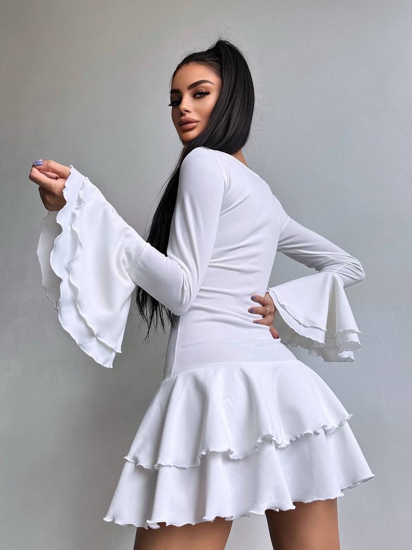 Сукня з з воланами на ґудзиках Сукня з з воланами на ґудзиках | PUSHKA SHOP