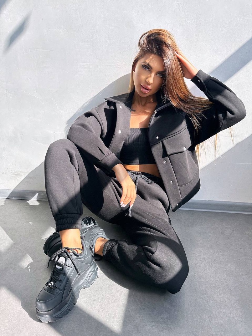 Комплект: тепла сорочка на кнопках + джоггери | PUSHKA SHOP