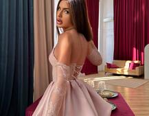 Комплект : мереживний корсет  з рукавичками + спідниця балон  | PUSHKA SHOP