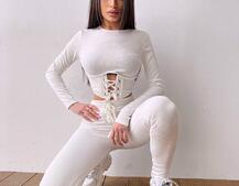 Трикотажний комплект: корсетний топ + легінси | PUSHKA SHOP