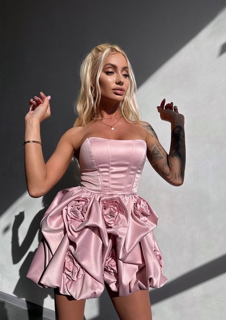 Комплект: корсет з  + спідниця декорована трояндами  | PUSHKA SHOP