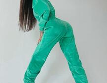 Плюшевый комбинезон, декорированный стразами  | PUSHKA SHOP